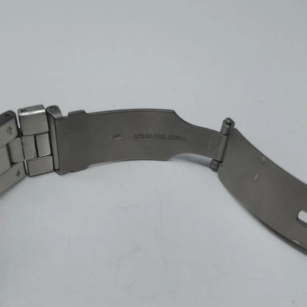 Fossil Watch ES2256 Chronograph Black Face Silver Stainless Steel Watch